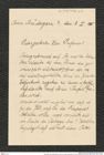 Nachlass Franz Steindachner, Brief von Hugo Hackenberg an Franz Steindachner (03.06.1905), Inv.Nr. 195.01, Seite 1